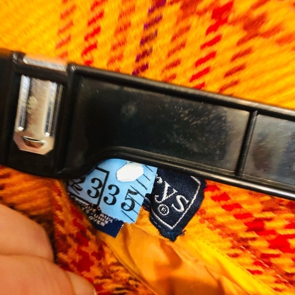 Burberry orange Nova  size 10 print
skirt suit lightly padded shoulders - Picture 9 of 14